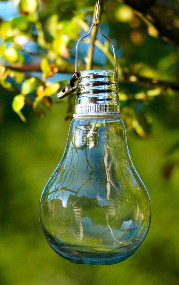 lightbulb, garden light, solar