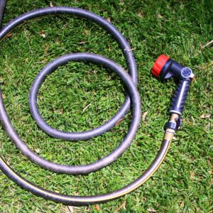 Garden Hose Lying Down on Ground